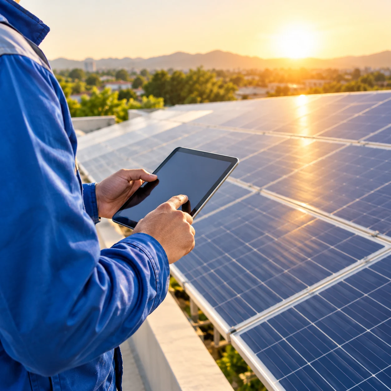 Illustrative residential solar image